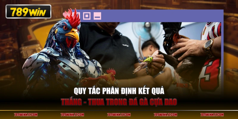 Quy tắc phân định kết quả thắng - thua trong đá gà cựa dao